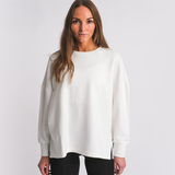 KISSPADEL CROPPED CREW NECK - HVID